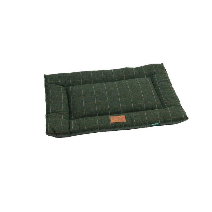 House of Paws Green Tweed Crate Mat – Extra Large