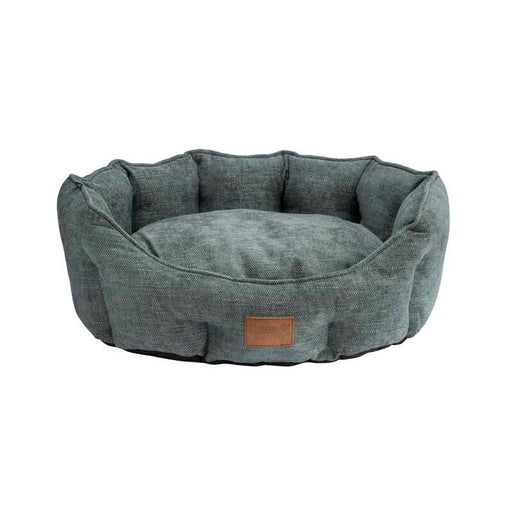 House of Paws Chenille Oval Nesting Dog Bed – Green / Small