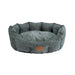 House of Paws Chenille Oval Nesting Dog Bed – Green / Large