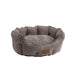 House of Paws Chenille Oval Nesting Dog Bed – Mocha / Extra Large
