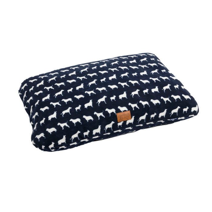 House of Paws Navy Fleece Cushion Dog Bed – Small/Medium