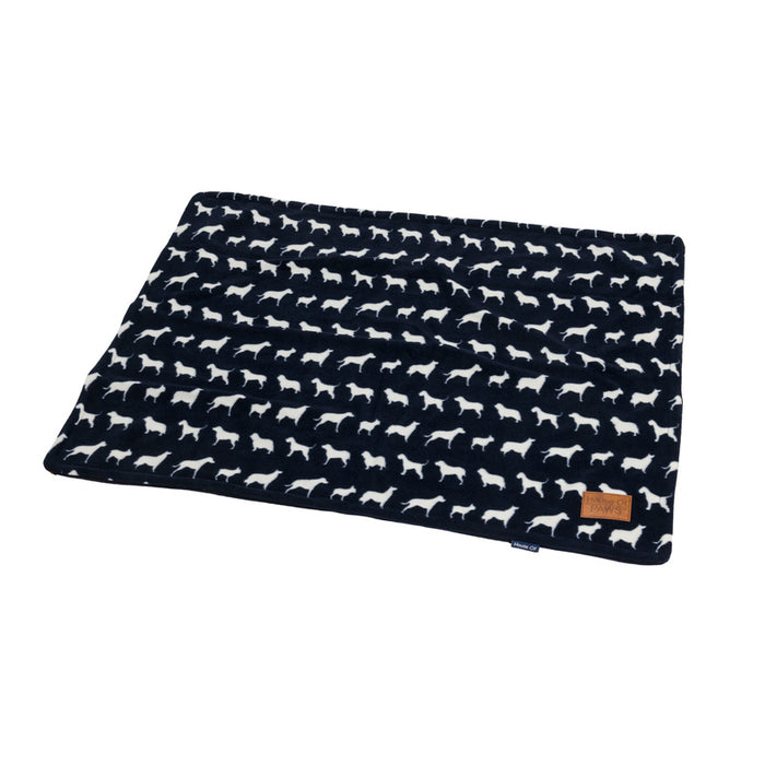 House of Paws Navy Dog Fleece Blanket 1m x 75cm