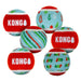 KONG Christmas SqueakAir Tennis Balls – Medium – Pack of 6