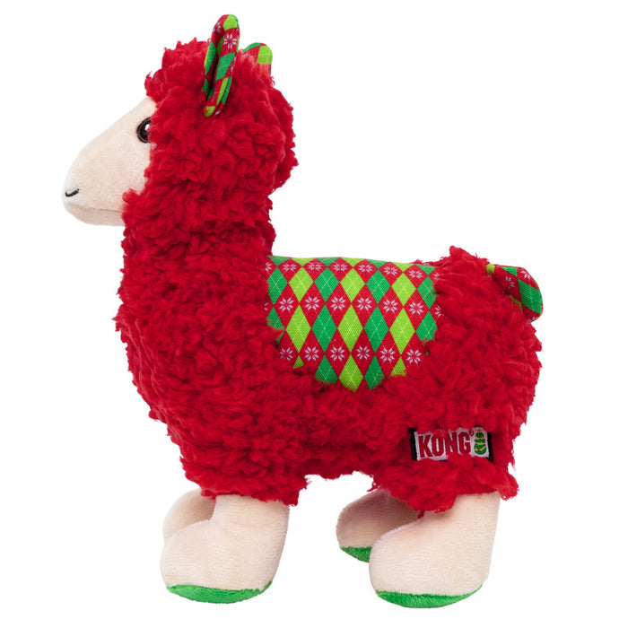 KONG Christmas Sherps Llama Dog Toy – Red – Medium