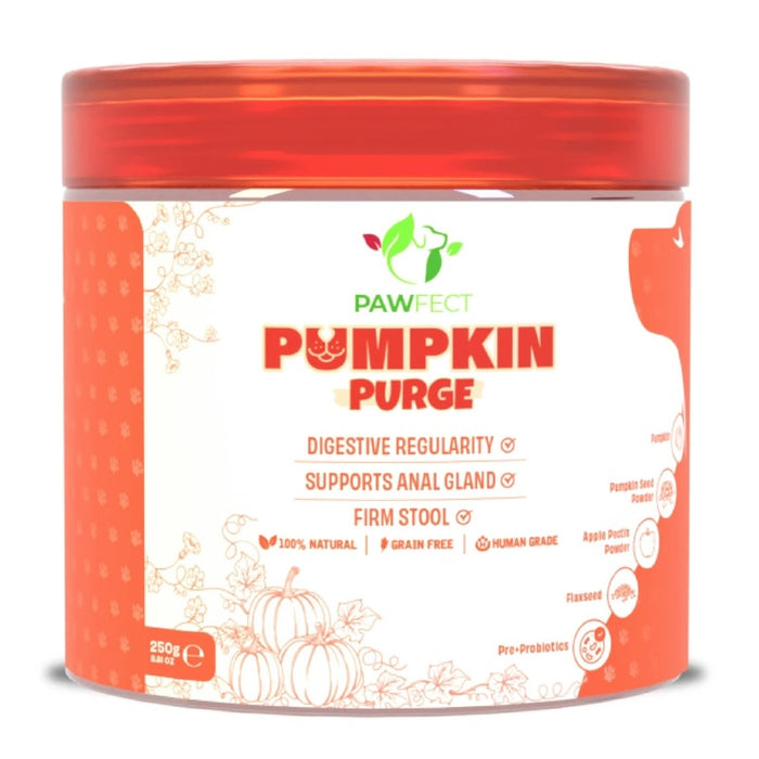 Pawfect Pumpkin Purge Digestive Topper for Dogs 250g