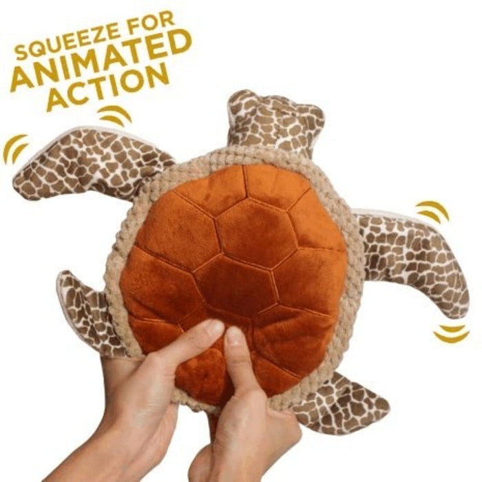 Tall Tails Animated Plush Dog Toy – Sea Turtle – 23cm