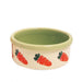Rosewood Ceramic Carrot Design Small Animal Food Bowl – 5 in