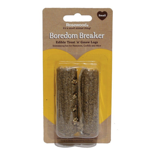 Boredom Breaker Treat 'n' Gnaw Log – Small – 6 x 2 Pack