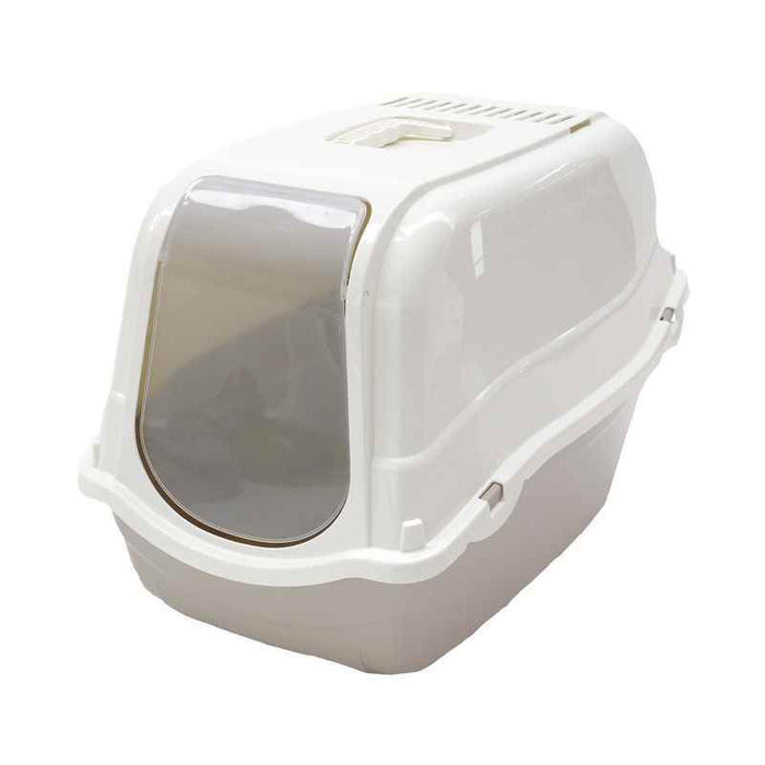 Rosewood MP Bergamo Romeo Hooded Cat Litter Tray – Large Mocha product image