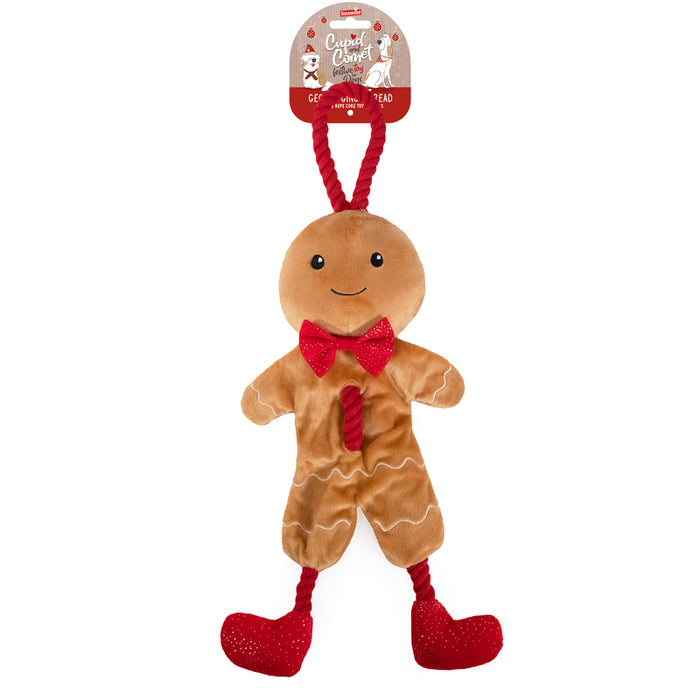 Rosewood Christmas George Gingerbread Man Dog Toy