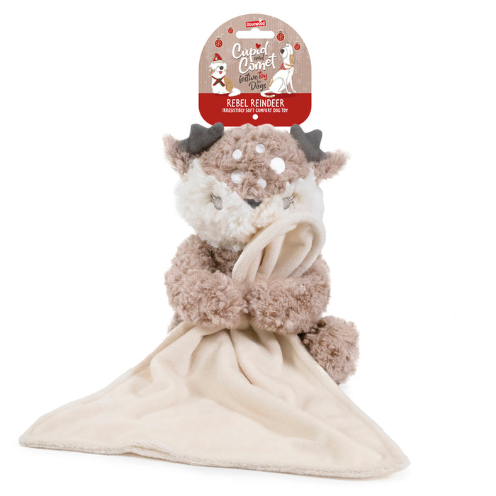 Rosewood Christmas Rebel Reindeer Dog Toy