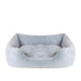 Rosewood 40 Winks Fur Blue Box Dog Bed – Medium – 61 × 46 × 20cm