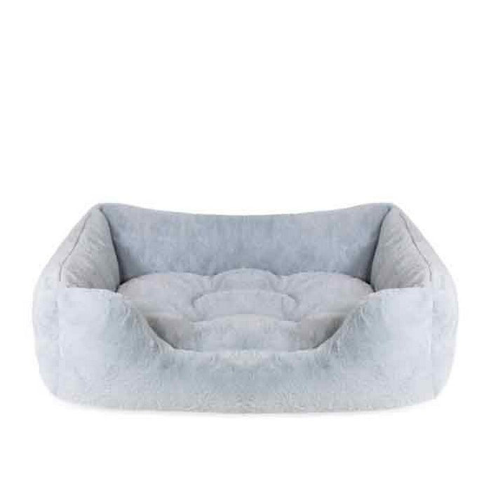 Rosewood 40 Winks Fur Blue Box Dog Bed – Large – 71 × 58 × 23cm