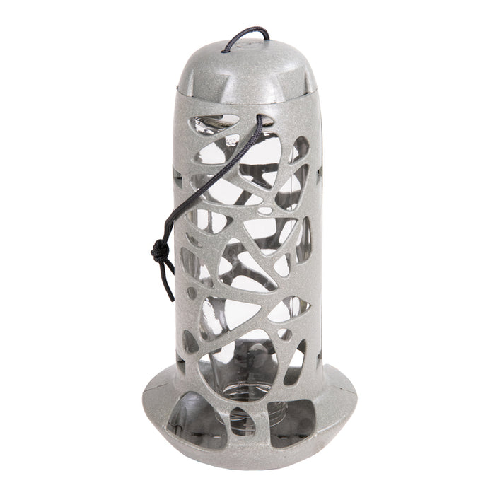 Rosewood Recycled Bottle Seed Feeder Ready-to-Hang Wild Bird Feeder