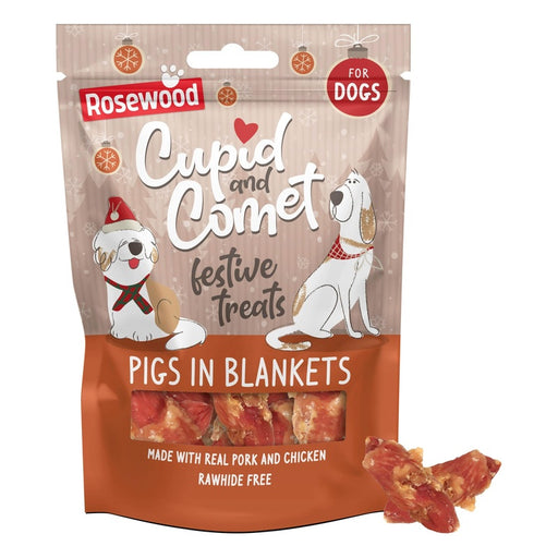 Rosewood Christmas Pig in Blanket Dog Treats 320g