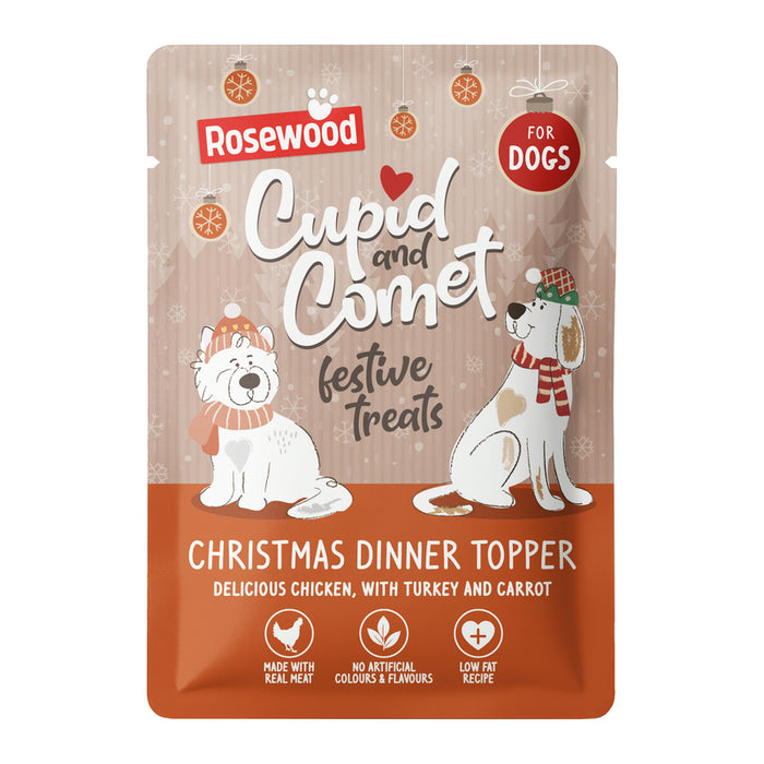 Rosewood Christmas Dinner Topper for Dogs – 85g