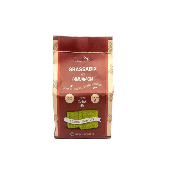 Silvermoor Grassabix – High-Fibre Forage Blocks – Cinnamon – 2 × 1kg