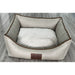 Snug & Cosy Tuscany Natural Faux-Leather Dog Bed – 64cm