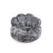 Snug & Cosy Anti-Anxiety Paw-Shaped Calming Dog Bed – Grey – Small – 60 × 18cm