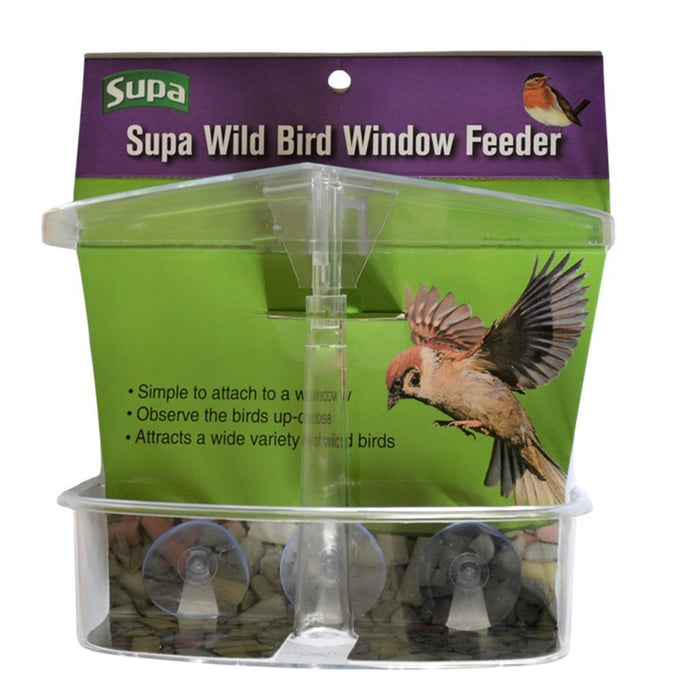 Supa Clear Window-Mounted Wild Bird Feeder – product image