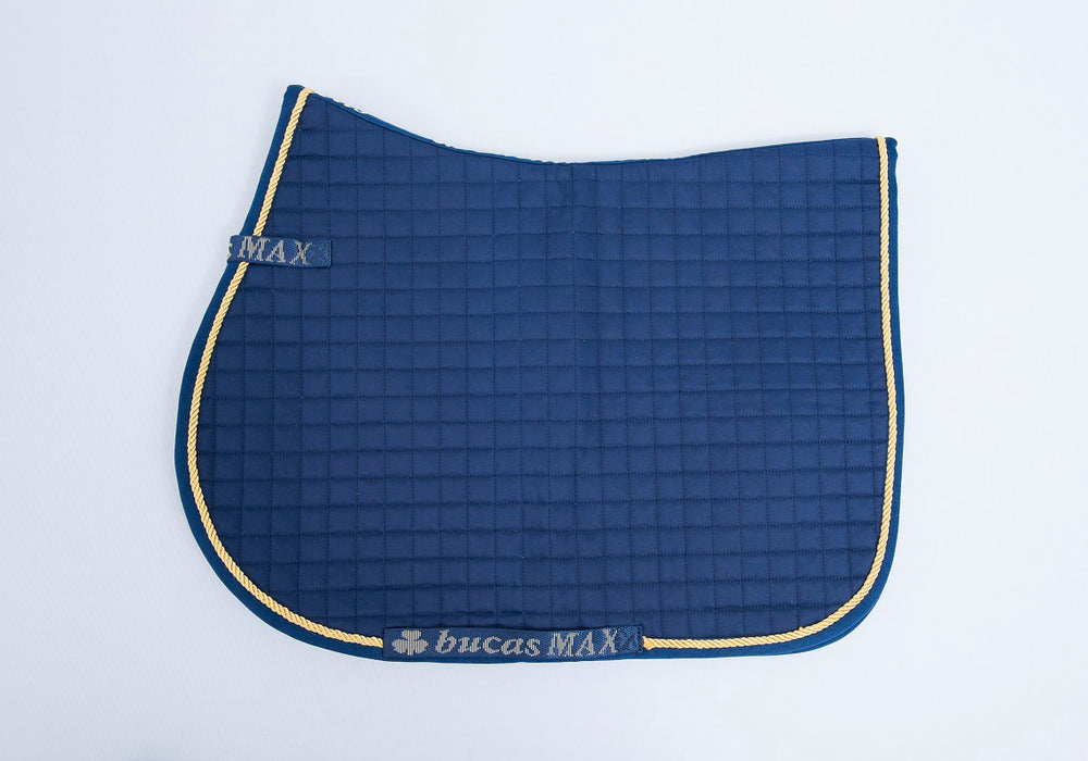 Bucas Max Saddle Pad Jump/AP – Navy / Gold