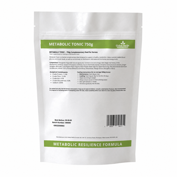 Global Herbs Metabolic Tonic Refill Pouch 750g