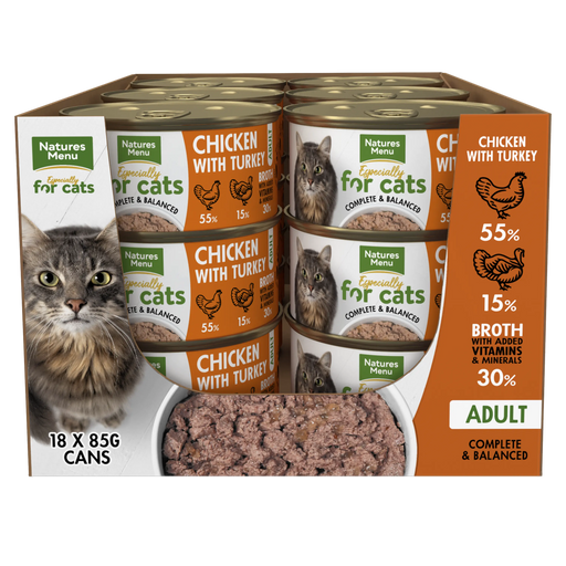 Natures Menu Cat Chicken & Turkey Tins 18x 85g - Chestnut Mill