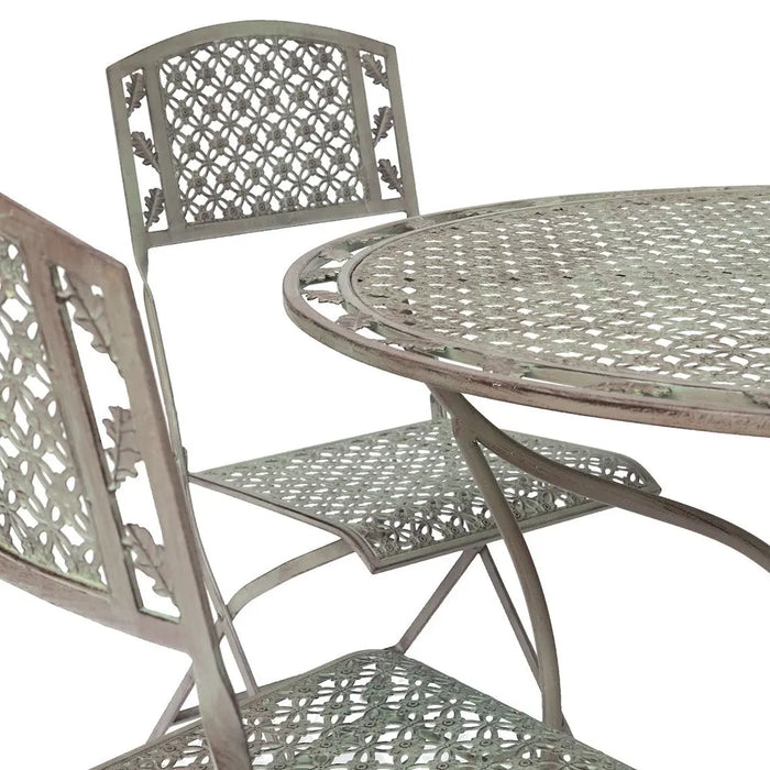 OAK LEAF 5 Piece - Garden Table & Chair Set - SAGE BROWN Ascalon