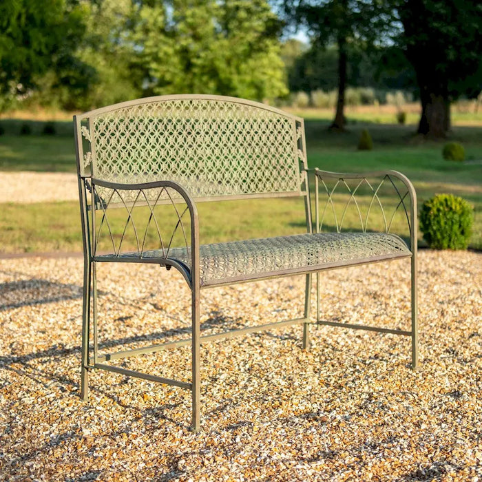 OAK LEAF Garden Bench - SAGE BROWN Ascalon