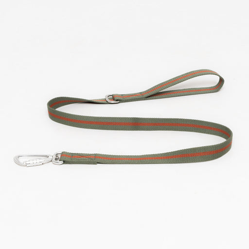 Ruff & Tumble All-Terrain canvas dog lead in Khaki / Chestnut