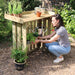 FOLDING GARDEN BAR / POTTING TABLE - Chestnut Mill