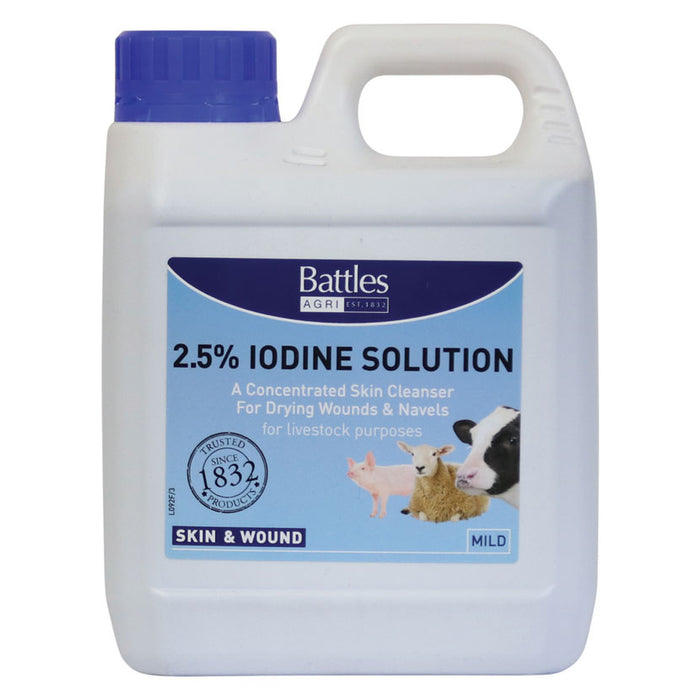 Battles 2.5% Iodine Solution 1L