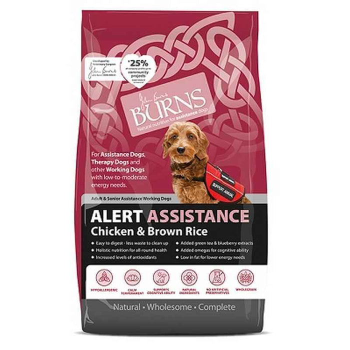 Burns Alert Assistance Chicken & Brown Rice Dry Dog Food – 6kg