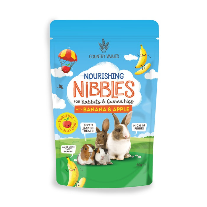 Country Value Nibbles Banana & Apple – 8 x 60g