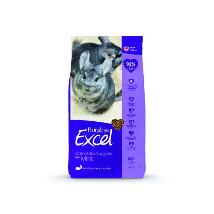 Burgess Excel Chinchilla Nuggets – 4 x 1.5kg