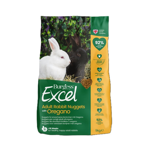 Burgess Excel Adult Rabbit Nuggets with Oregano – 9kg