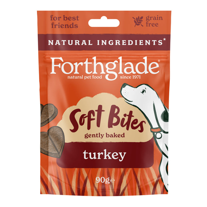 Forthglade Natural Soft Bites Turkey Treats – 8 x 90g