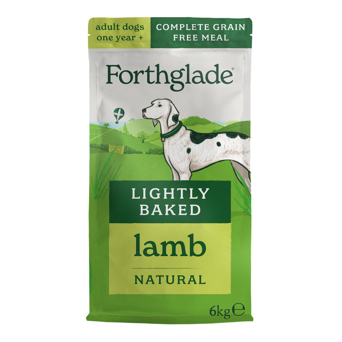 Forthglade Lightly Baked Grain-Free Lamb Dry Dog Food – 6kg