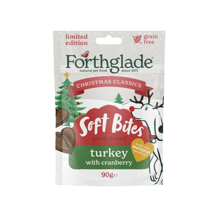 Forthglade Christmas Soft Bite Turkey Dog Treats – 8 x 90g
