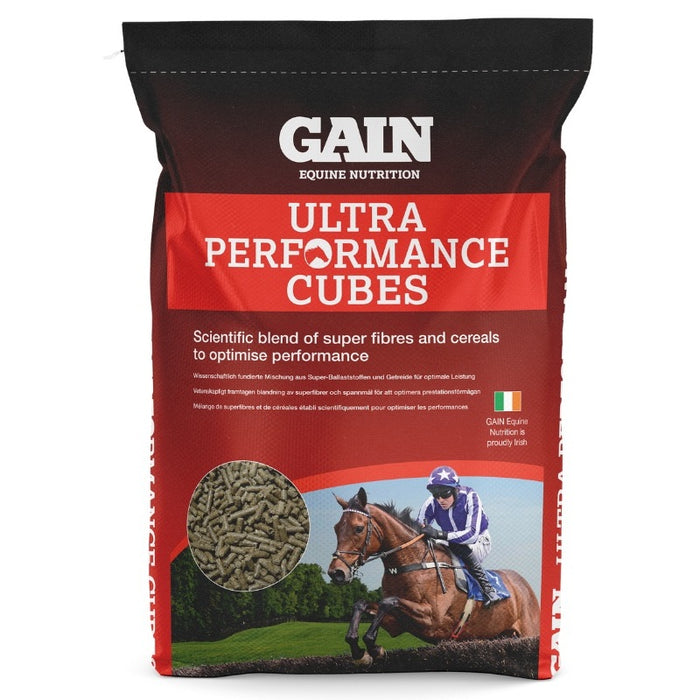 GAIN Ultra Performance Cubes – High-Energy Horse Feed – 25kg – product image