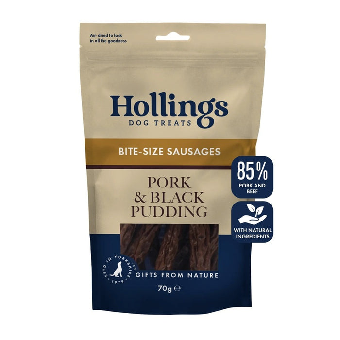 Hollings Pork & Black Pudding Gourmet Sausages – 12 x 70g