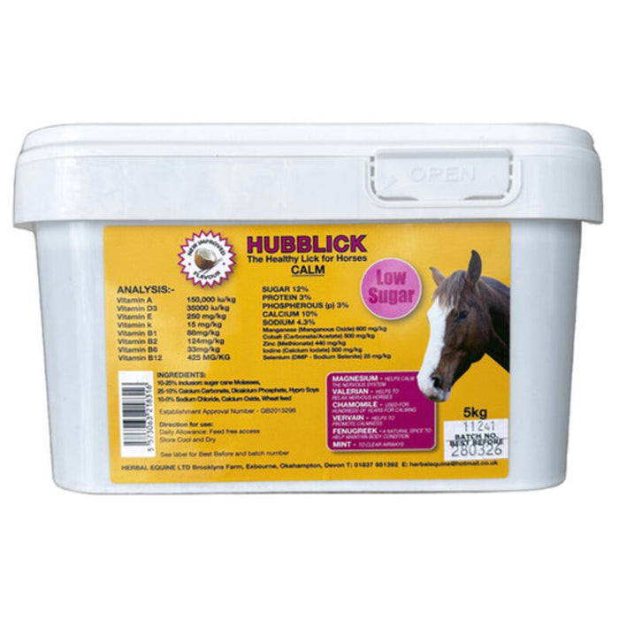 Hubblick Calm – Low-Sugar Calming Horse Lick product image