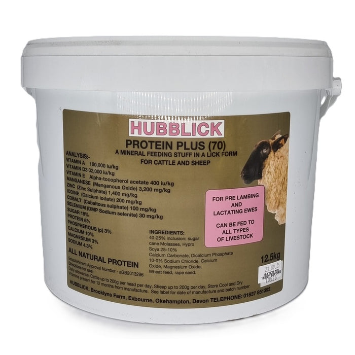 Hubblick Protein Plus Cattle & Sheep Mineral Lick 12.5kg