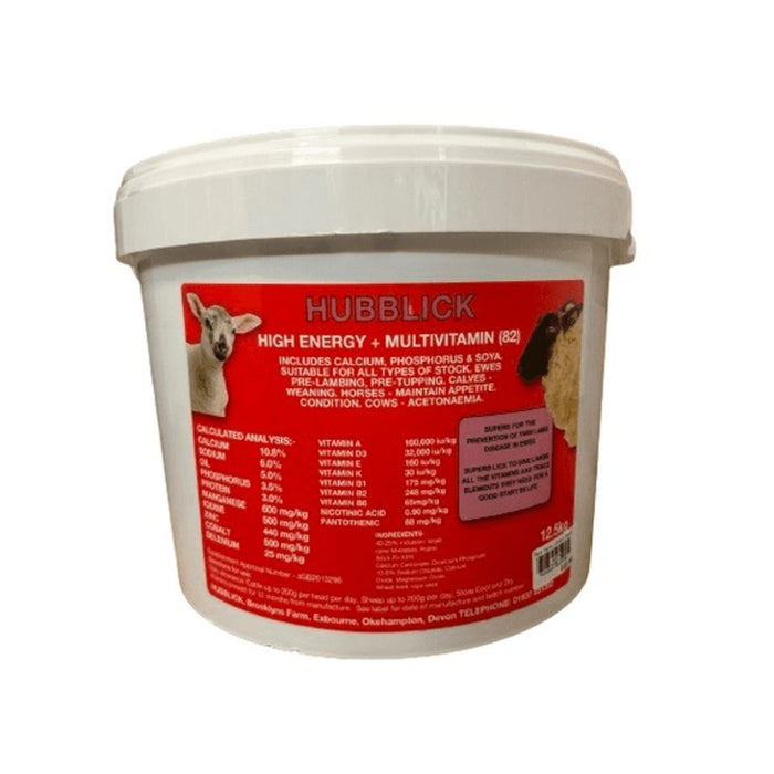 Hubblick High Energy Livestock Energy & Mineral Lick 12.5kg