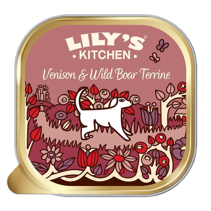 Lily's Kitchen Venison & Wild Boar Terrine Wet Dog Food – 10 x 150g