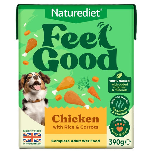 Naturediet Feel Good Chicken Wet Dog Food – 12 x 390g