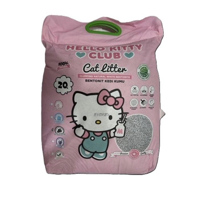 Hello Kitty Bentonite Clumping Cat Litter 20L – Active Carbon