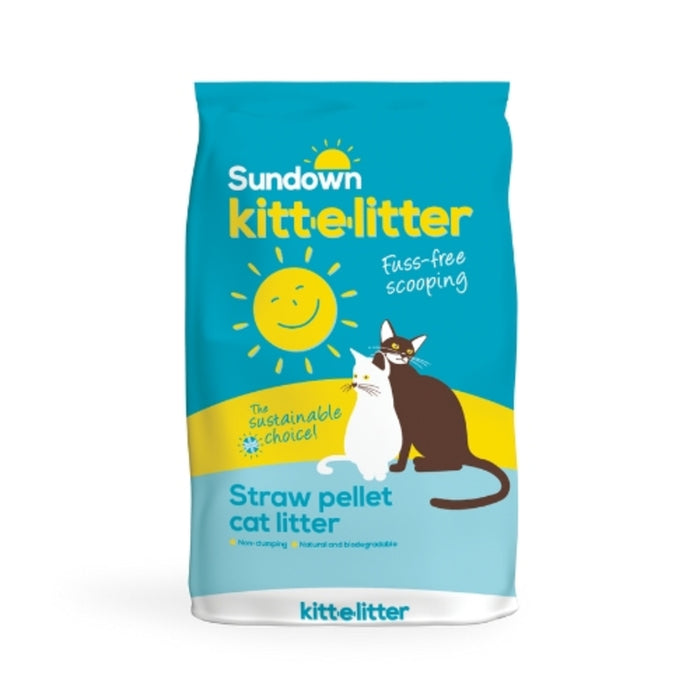 Sundown Kitt-e-Litter Straw Pellet Cat Litter 15kg