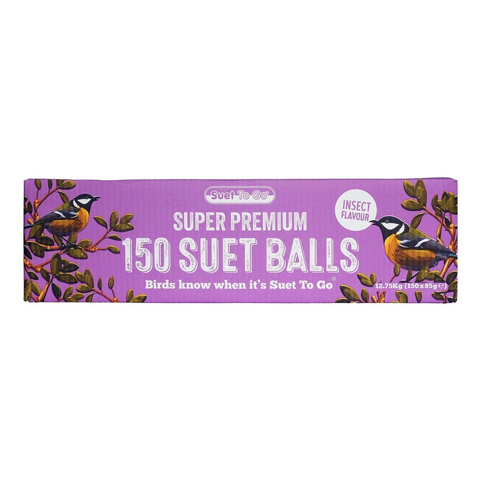Suet To Go Insect Suet Balls High-Energy Wild Bird Food 150 x 85g