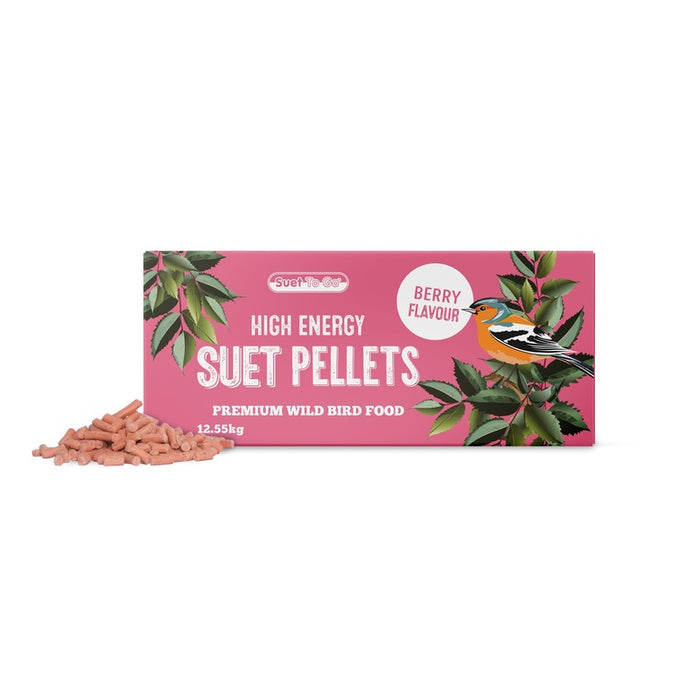 Suet To Go Berry Suet Pellets High-Energy Wild Bird Food 12.55kg